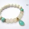 handmade bransoletki kolekcja rich mint and ivory /09 2014/