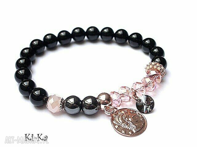 Kolekcja rich velours and silk hematyt kryształki swarovski