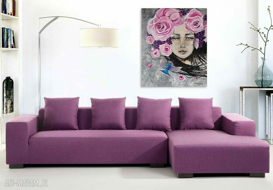 Koliber - obraz akrylowy na płótnie 130 x 110 cm Adriana Laube