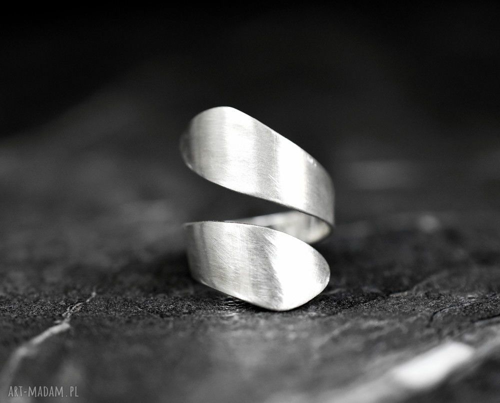 925 srebro minimalistyczny pierścionek minimalizm pierścień koło