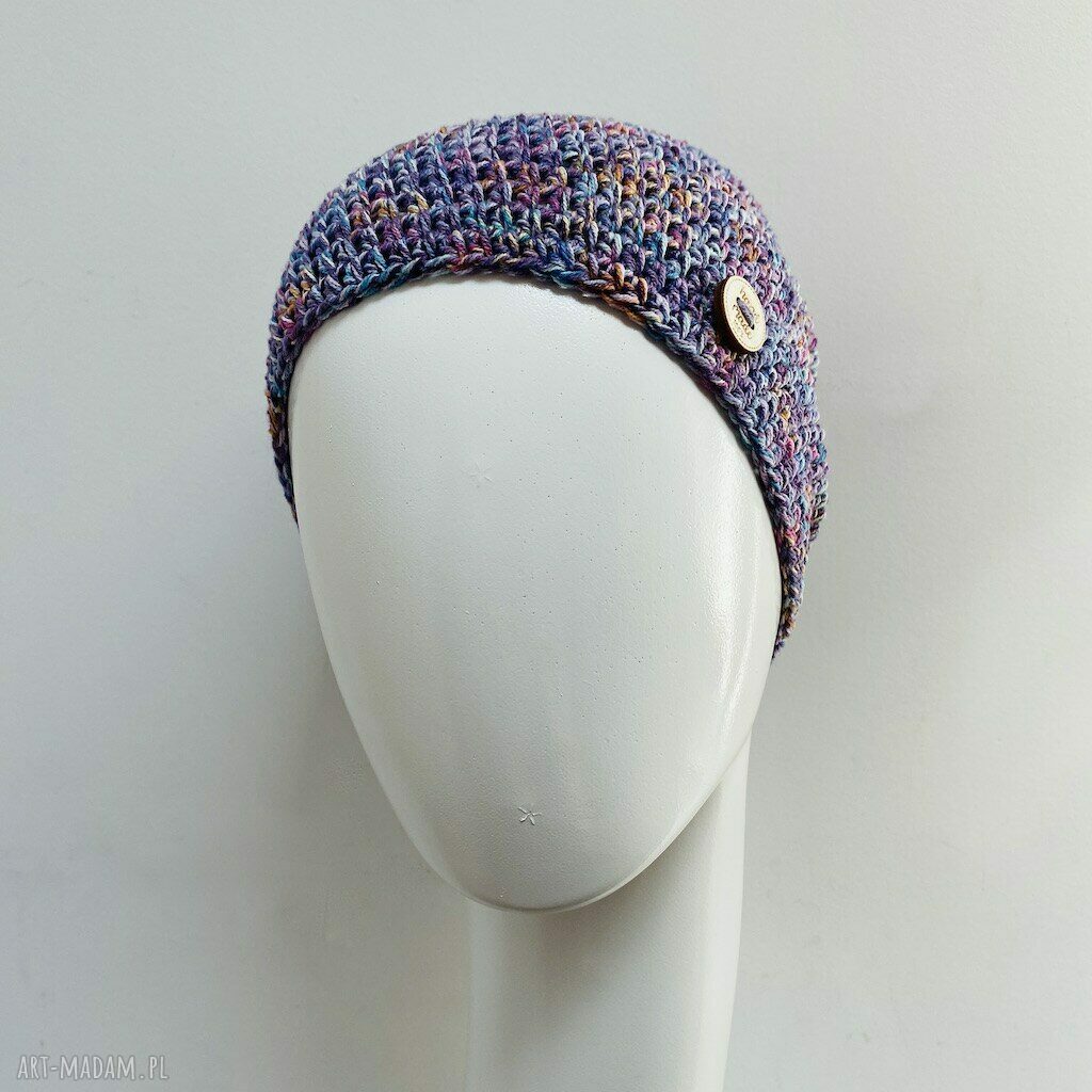 Kolorowa czapka all season S/M - cienka beanie (55% bawełny i 45% akryl)