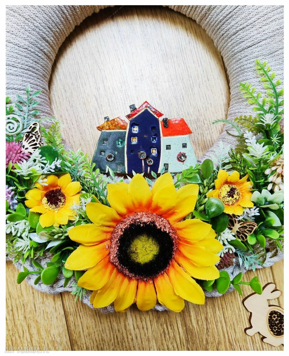 Kamienica kolorowa - magnes ceramiczny na lodówkę