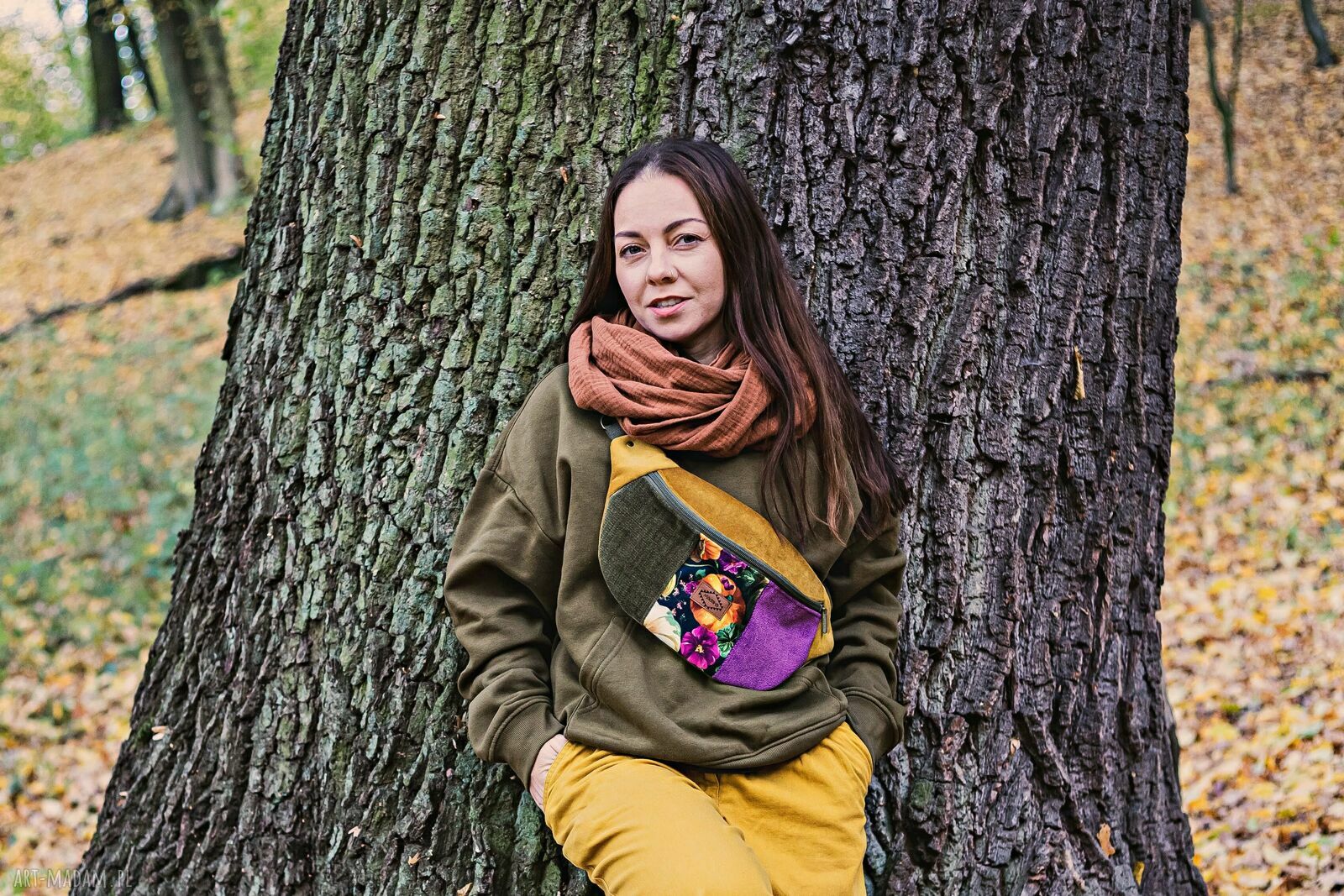 Kolorowa nerka patchworkowa - wyjątkowa saszetka handmade