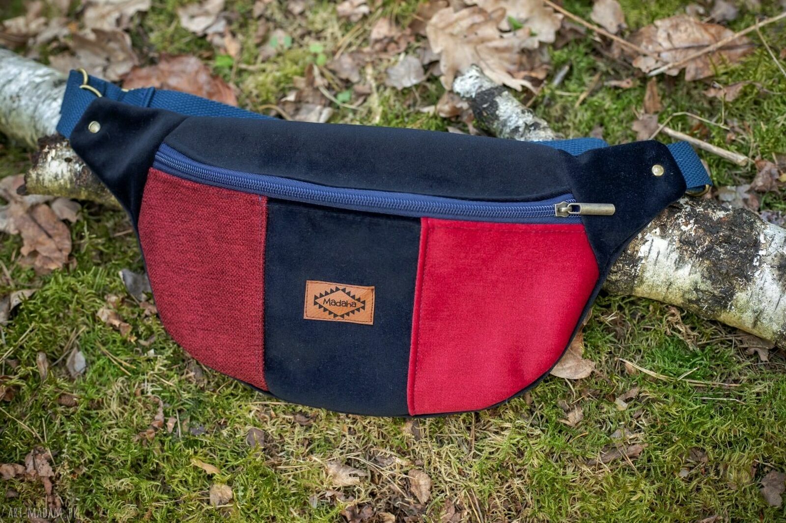 Kolorowa nerka patchwork Madaha - saszetka damska