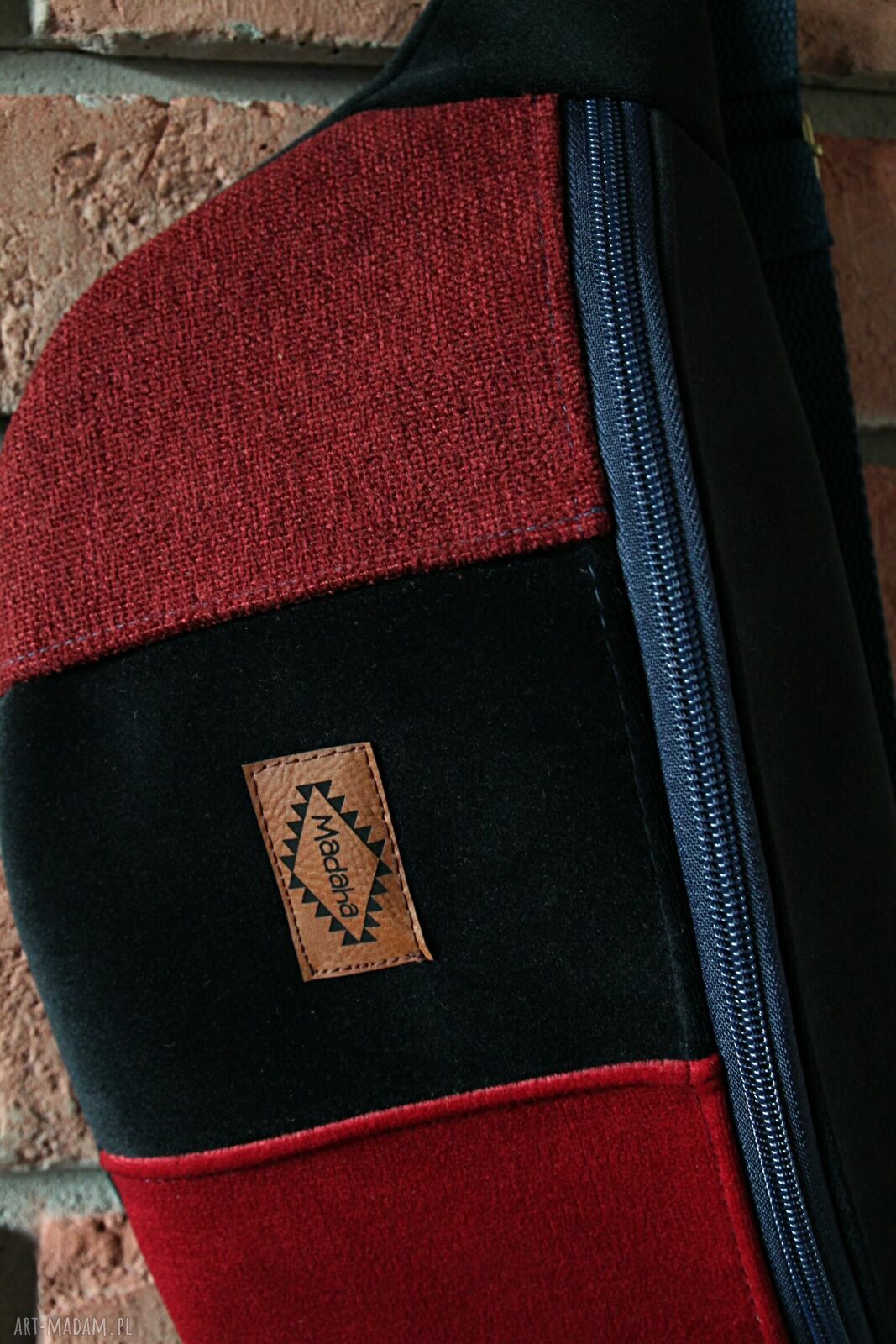 Kolorowa nerka patchwork Madaha - saszetka damska