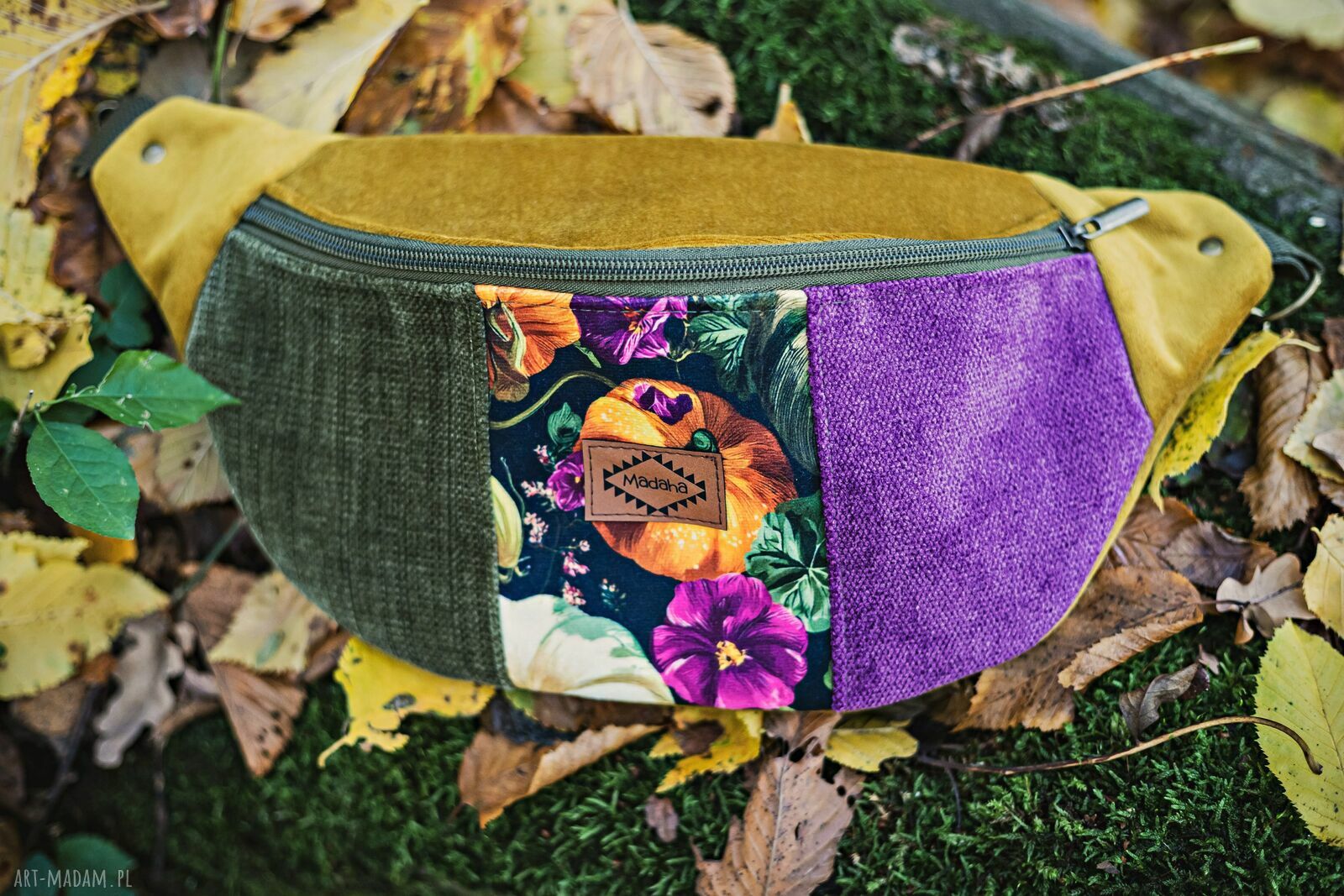 Kolorowa nerka patchworkowa - wyjątkowa saszetka handmade