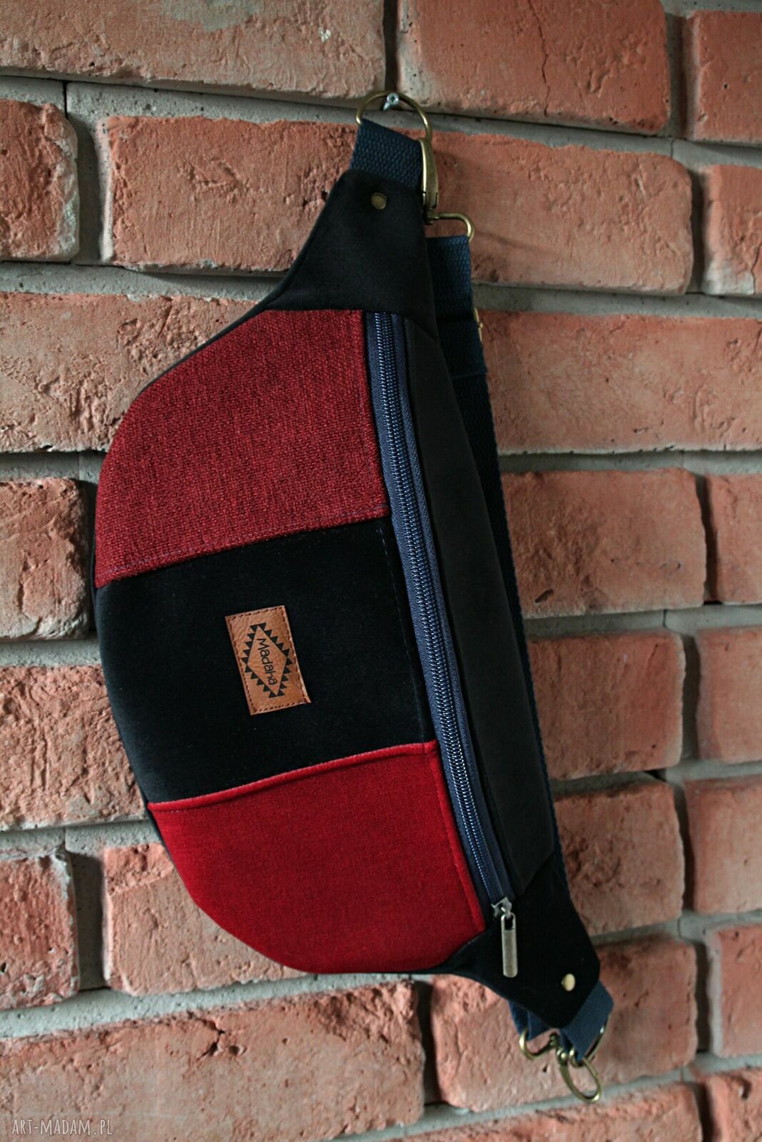 Kolorowa nerka patchwork Madaha - saszetka damska