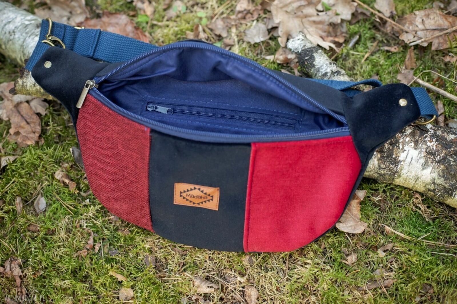 Kolorowa nerka patchwork Madaha - saszetka damska