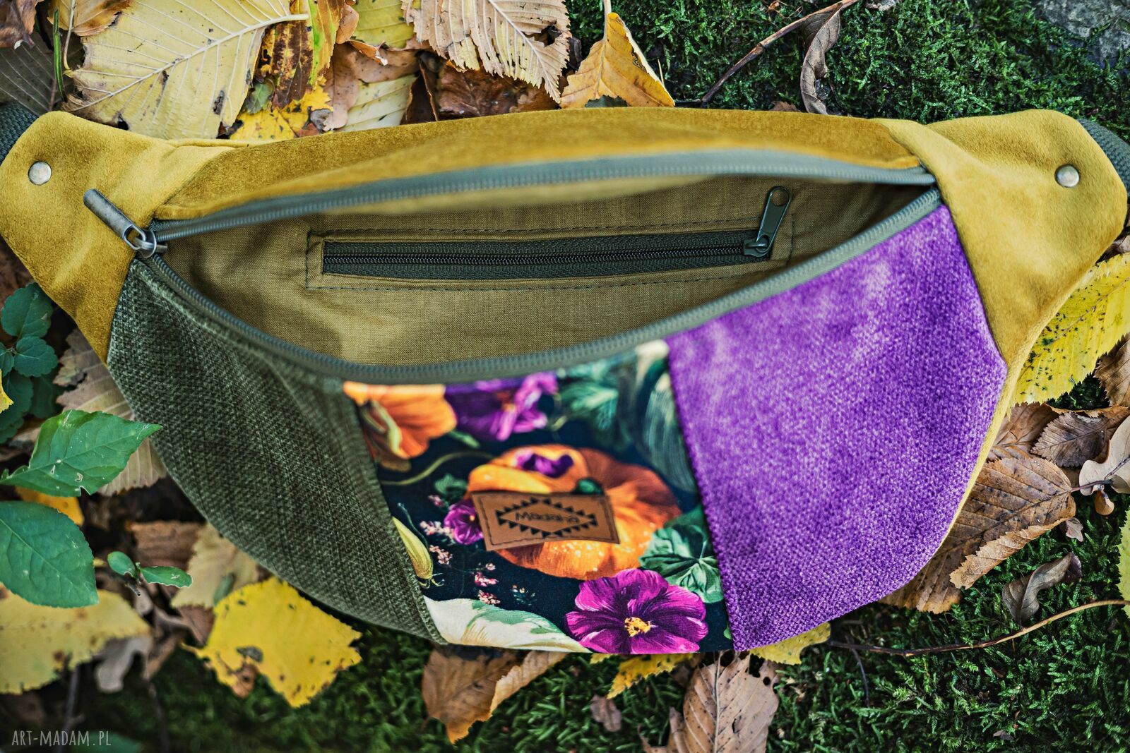 Kolorowa nerka patchworkowa - wyjątkowa saszetka handmade