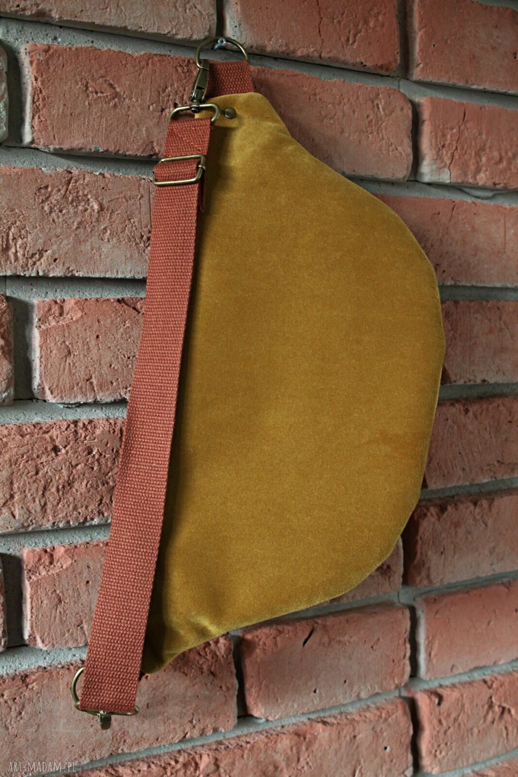 Kolorowa nerka patchwork - saszetka z tkaniny tapicerskiej
