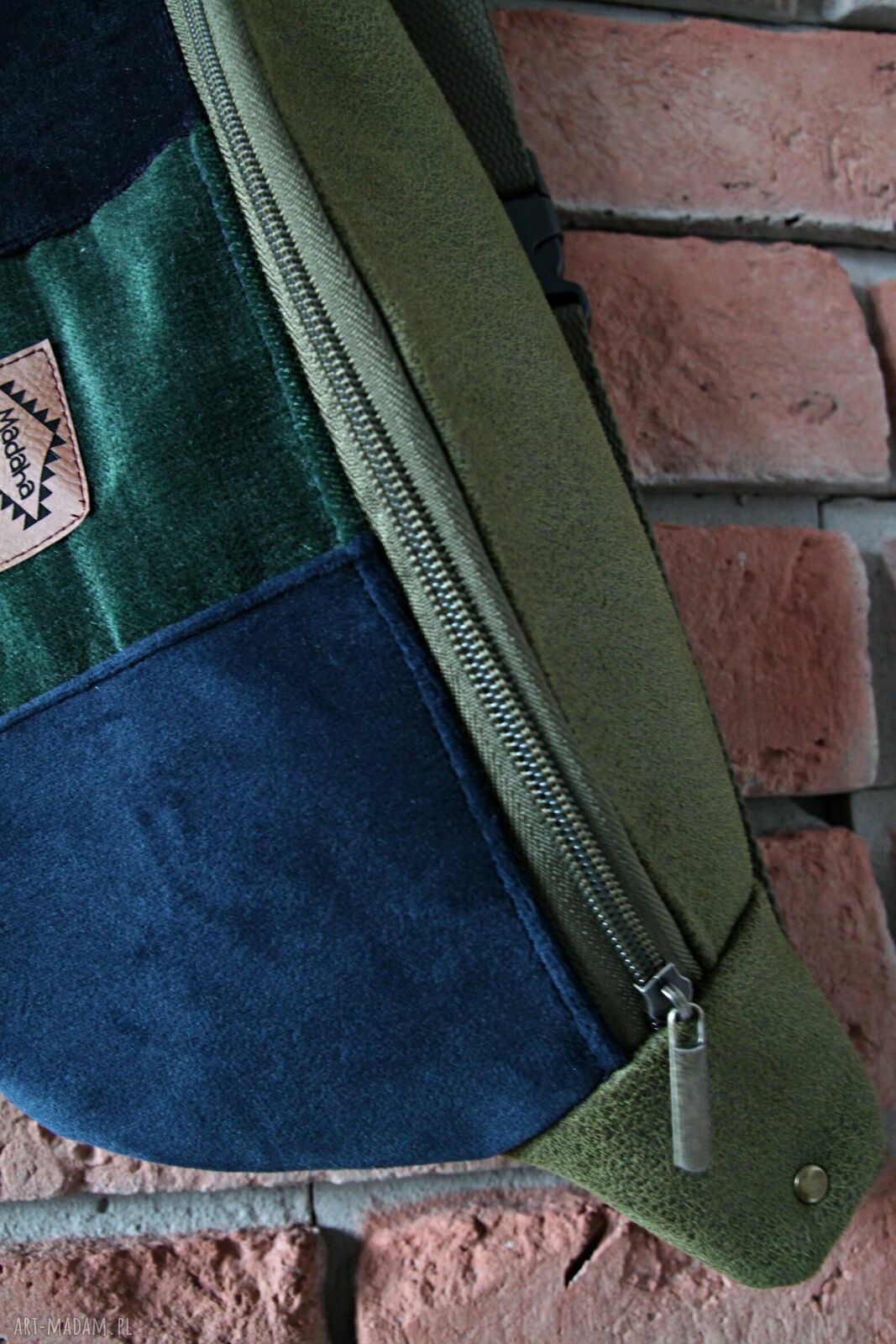 Kolorowa nerka patchworkowa - saszetka handmade na biodro i przez ramię