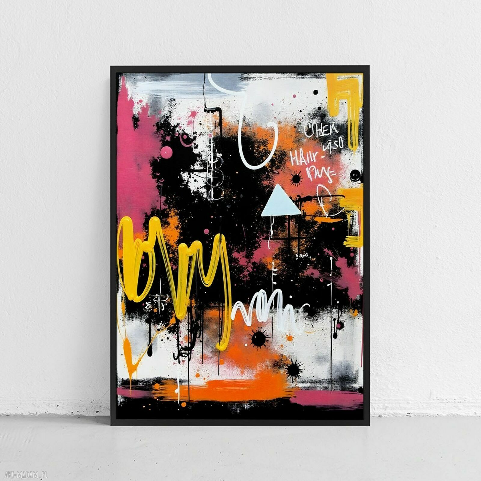 Plakat Kolorowa abstrakcja - format 50x70 cm - premium wydruk