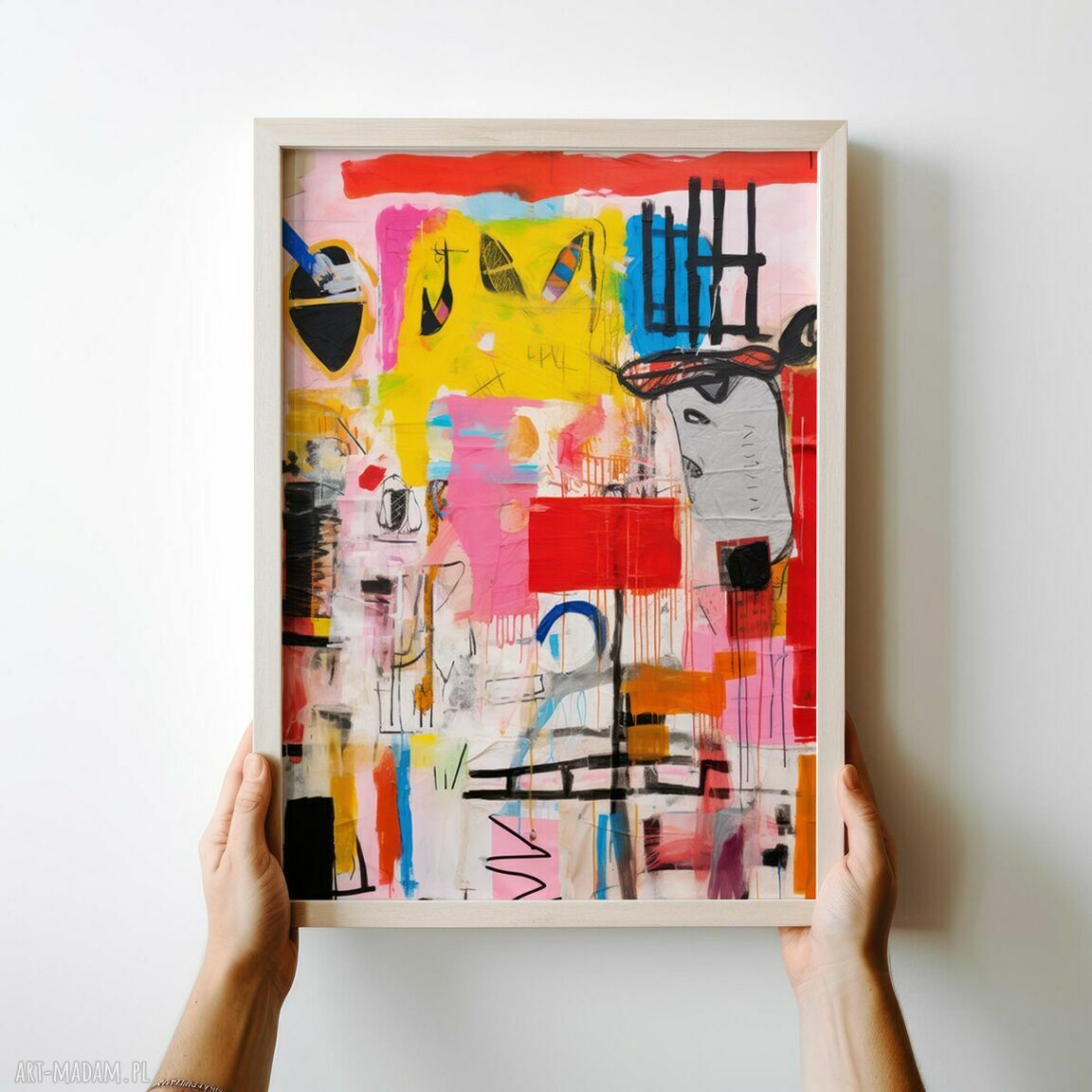 Plakat Kolorowa Abstrakcja 50x70 cm - idealny do sypialni i domowego klimatu