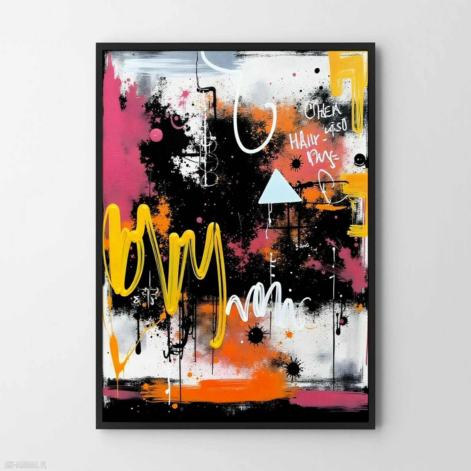 Plakat Kolorowa abstrakcja - format 50x70 cm - premium wydruk