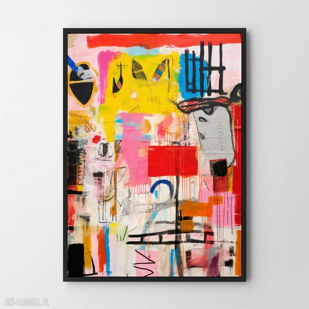 Plakat Kolorowa Abstrakcja 50x70 cm - idealny do sypialni i domowego klimatu