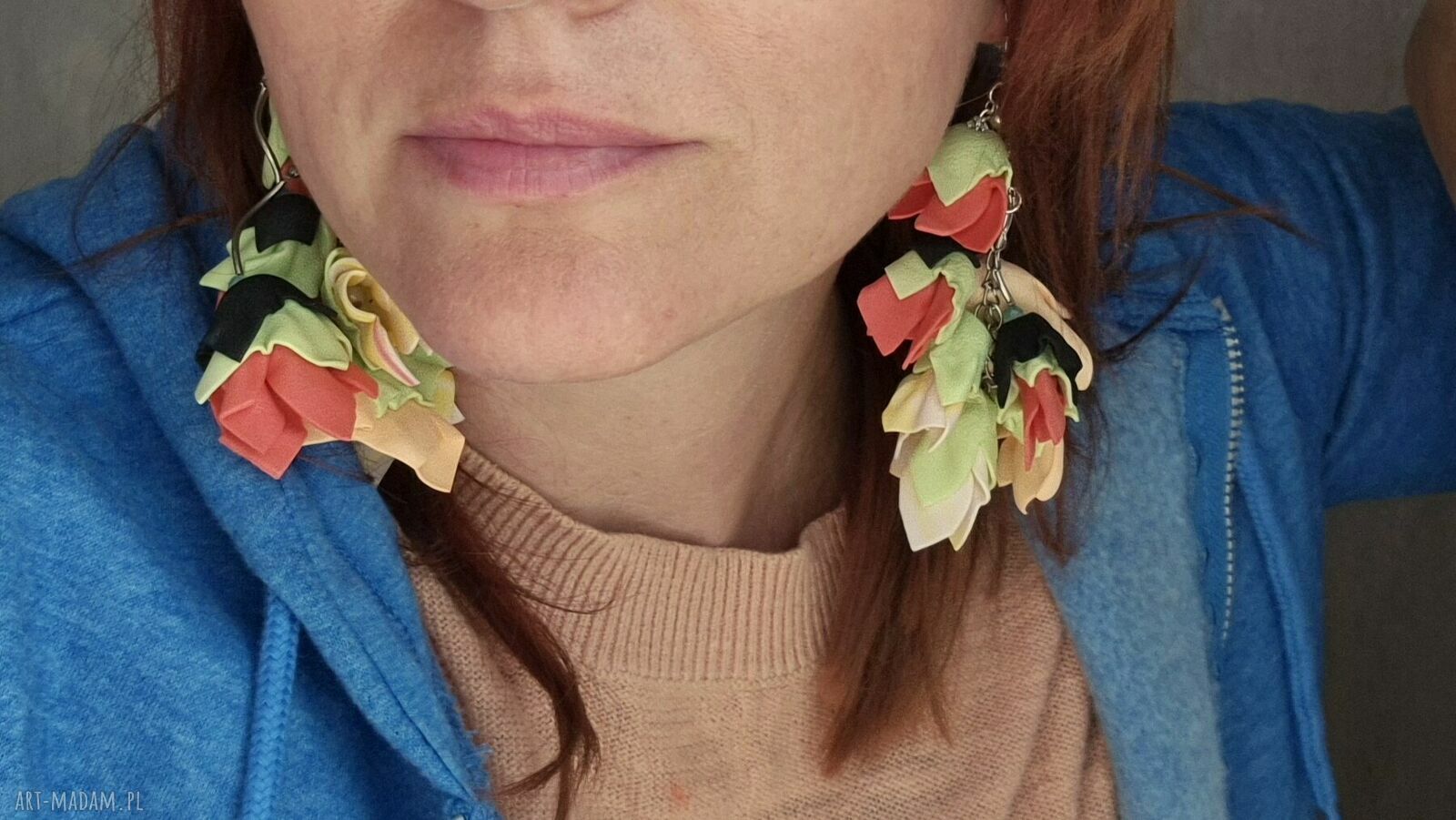 Ręcznie robione kolczyki handmade