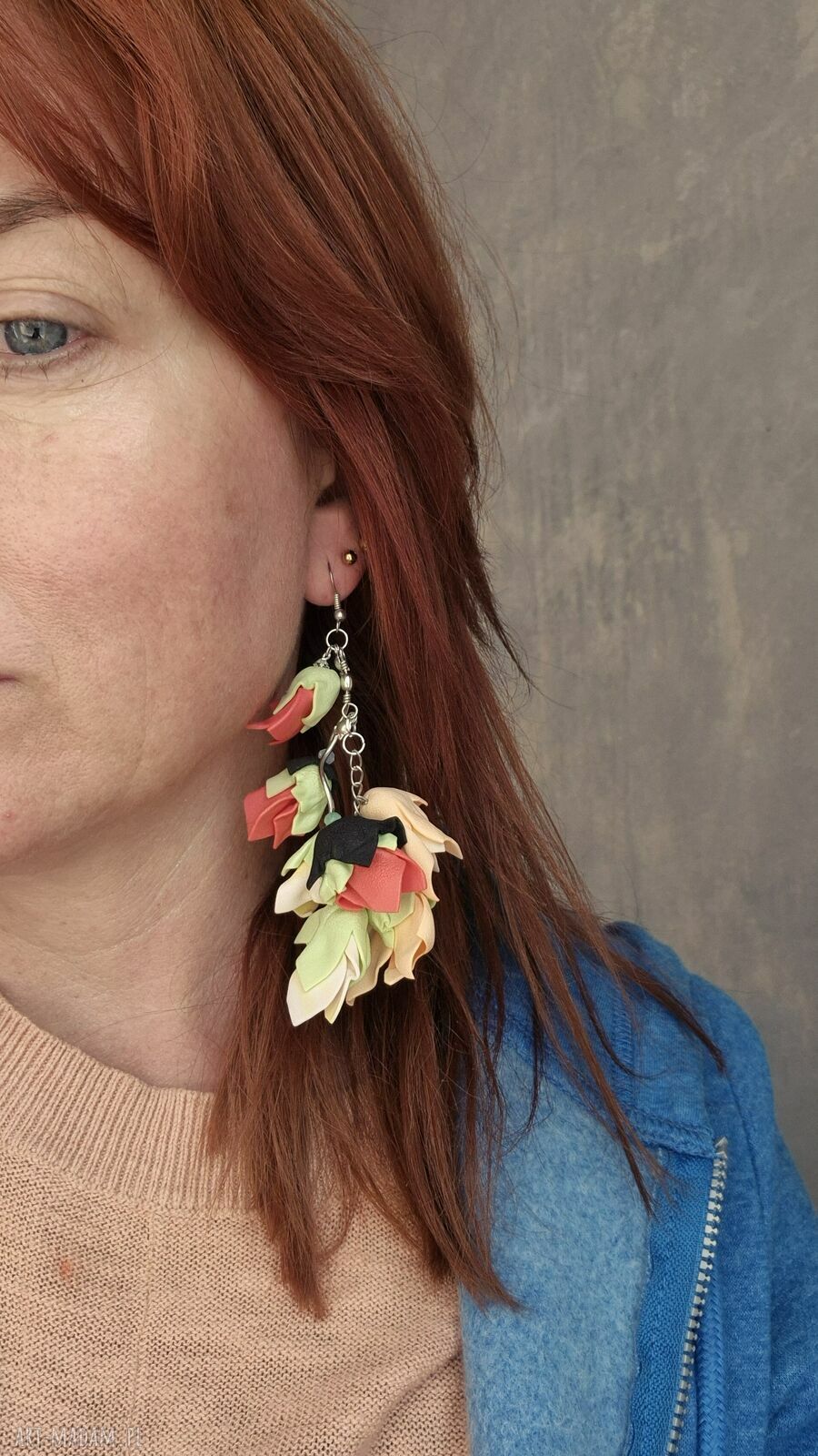 Ręcznie robione kolczyki handmade