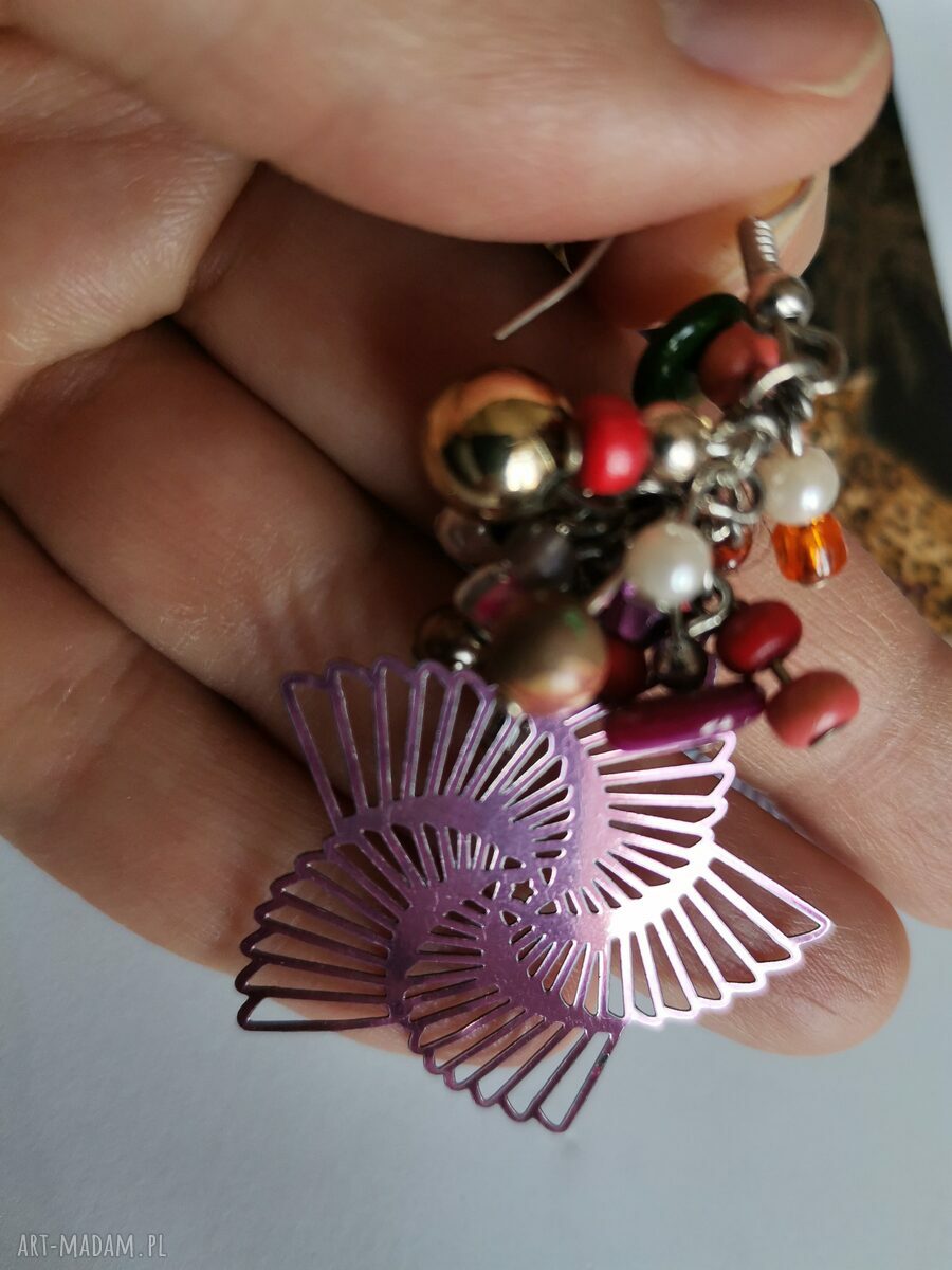 Kolczyki kolorowe Boho Box T1 Frida - Ruda Klara