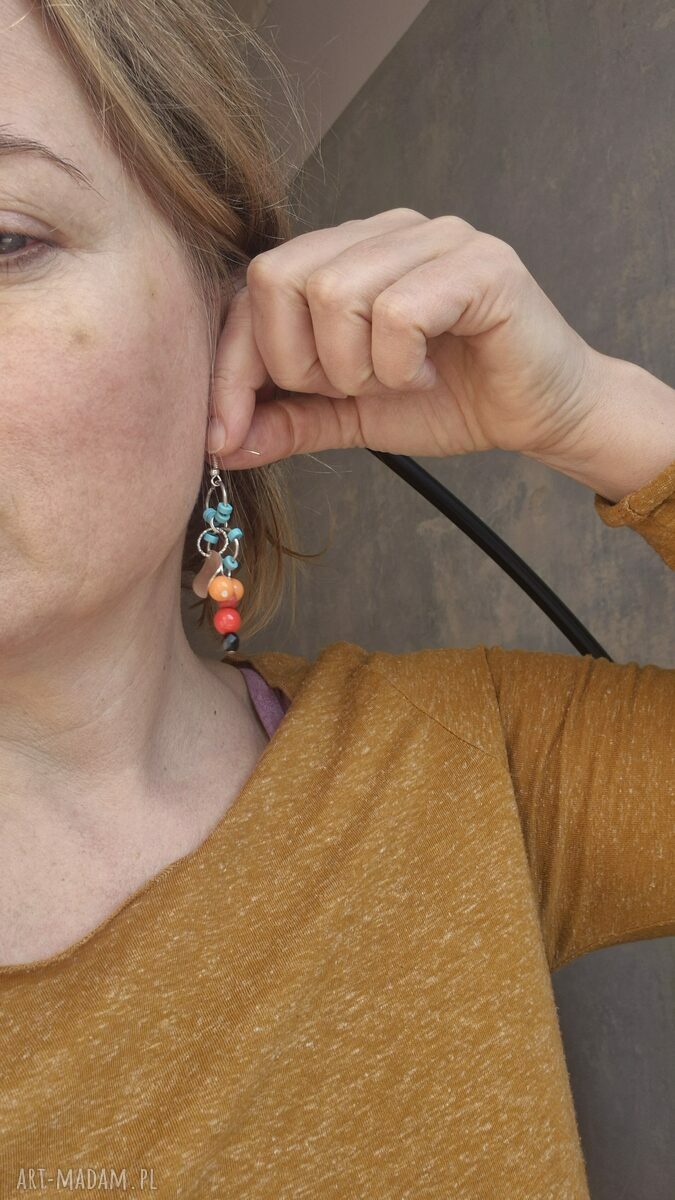 Kolczyki kolorowe i lekkie boho - box e1 niespodzianka