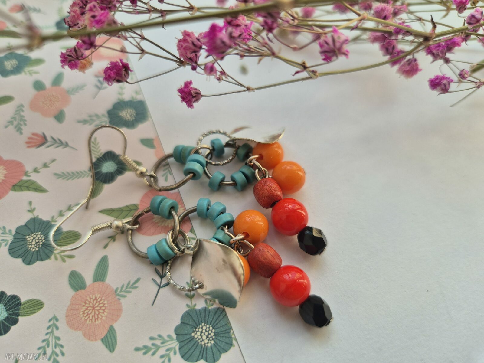 Kolczyki kolorowe i lekkie boho - box e1 niespodzianka