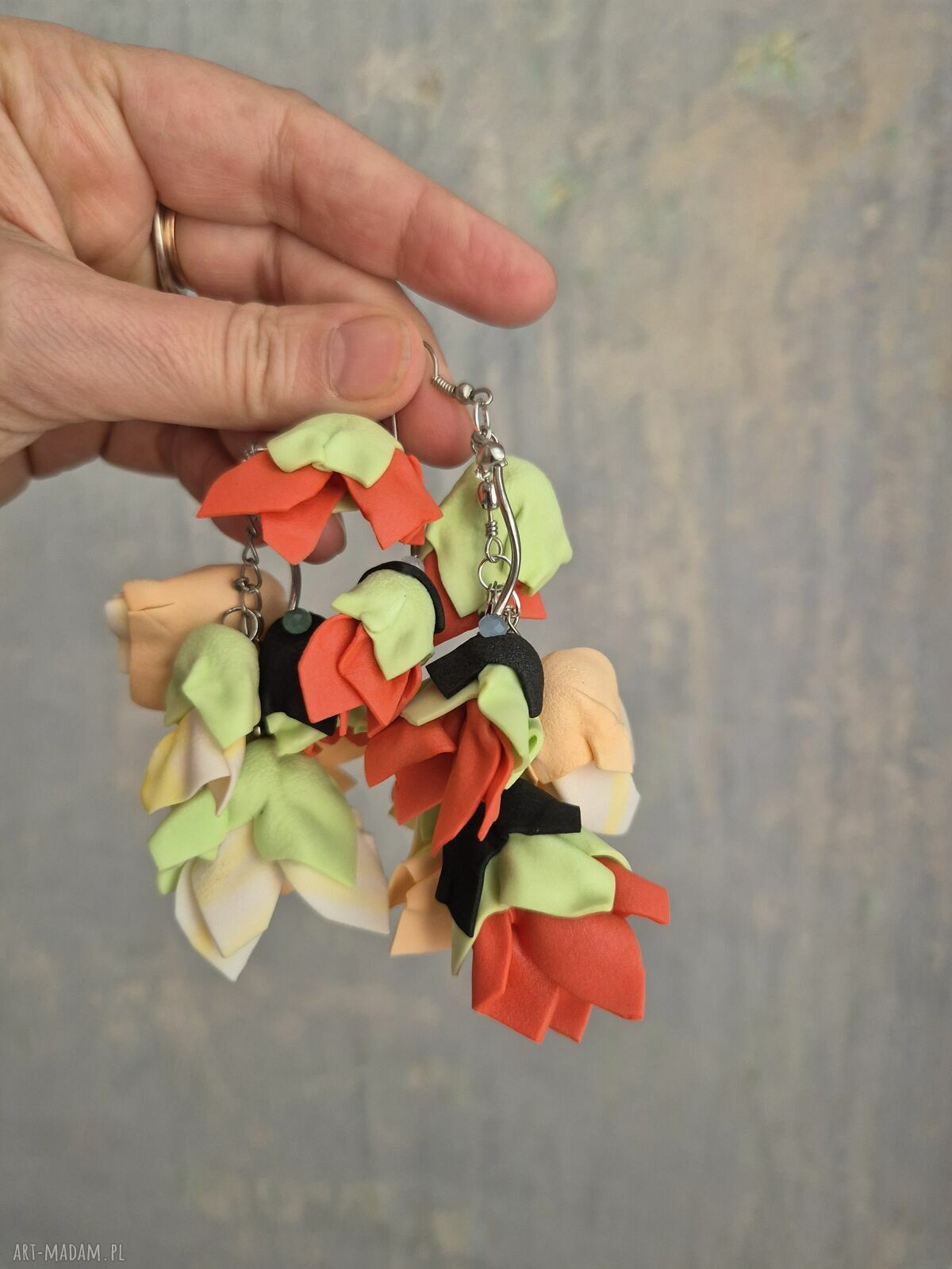 Ręcznie robione kolczyki handmade