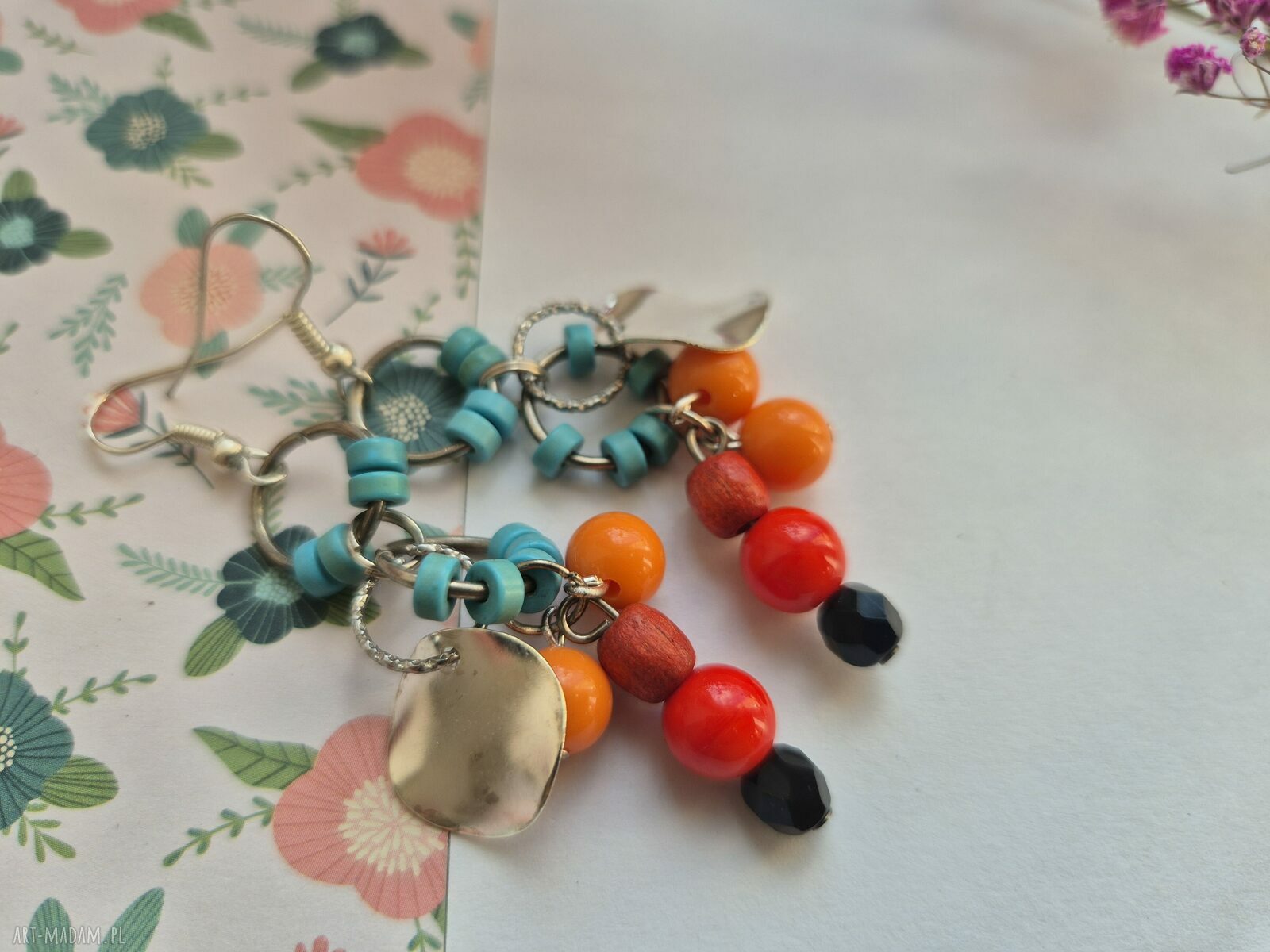 Kolczyki kolorowe i lekkie boho - box e1 niespodzianka