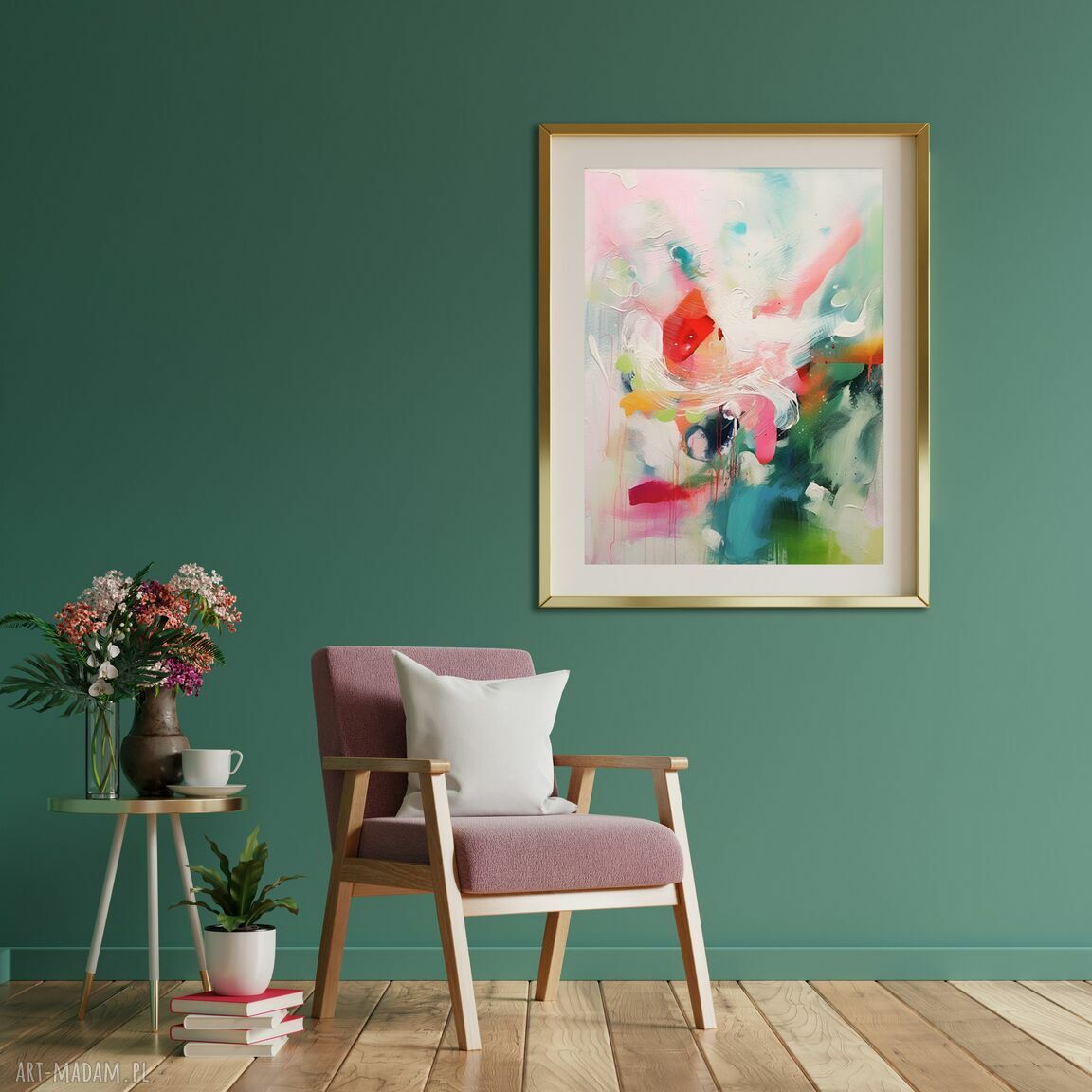 Kolorowy plakat abstrakcyjny 30x40 cm - wydruk artystyczny giclée