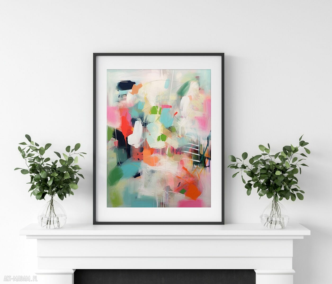 Kolorowy obraz abstrakcyjny 30x40 cm - plakat kolorowa abstrakcja (wydruk artystyczny)