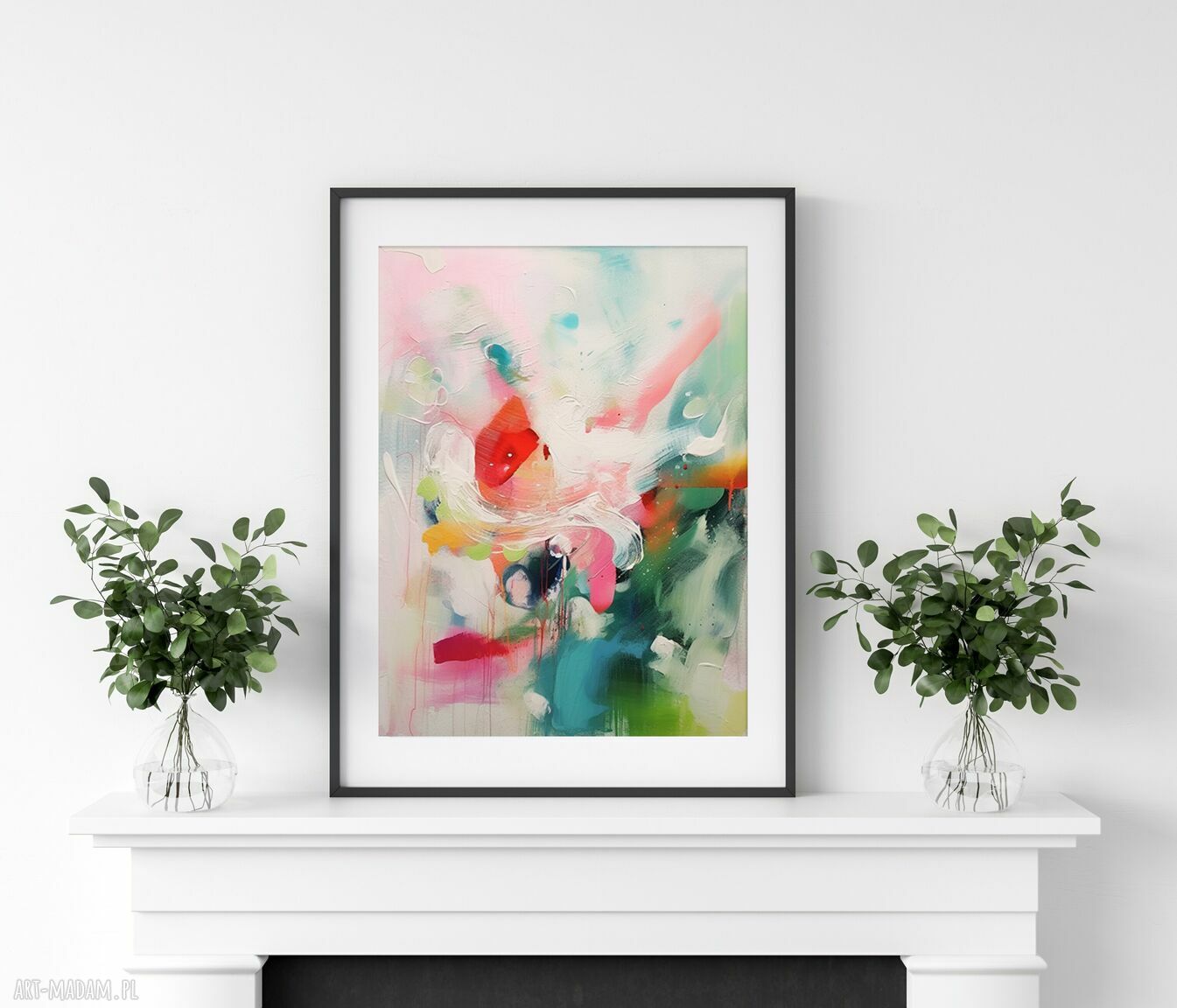 Kolorowy plakat abstrakcyjny 30x40 cm - wydruk artystyczny giclée