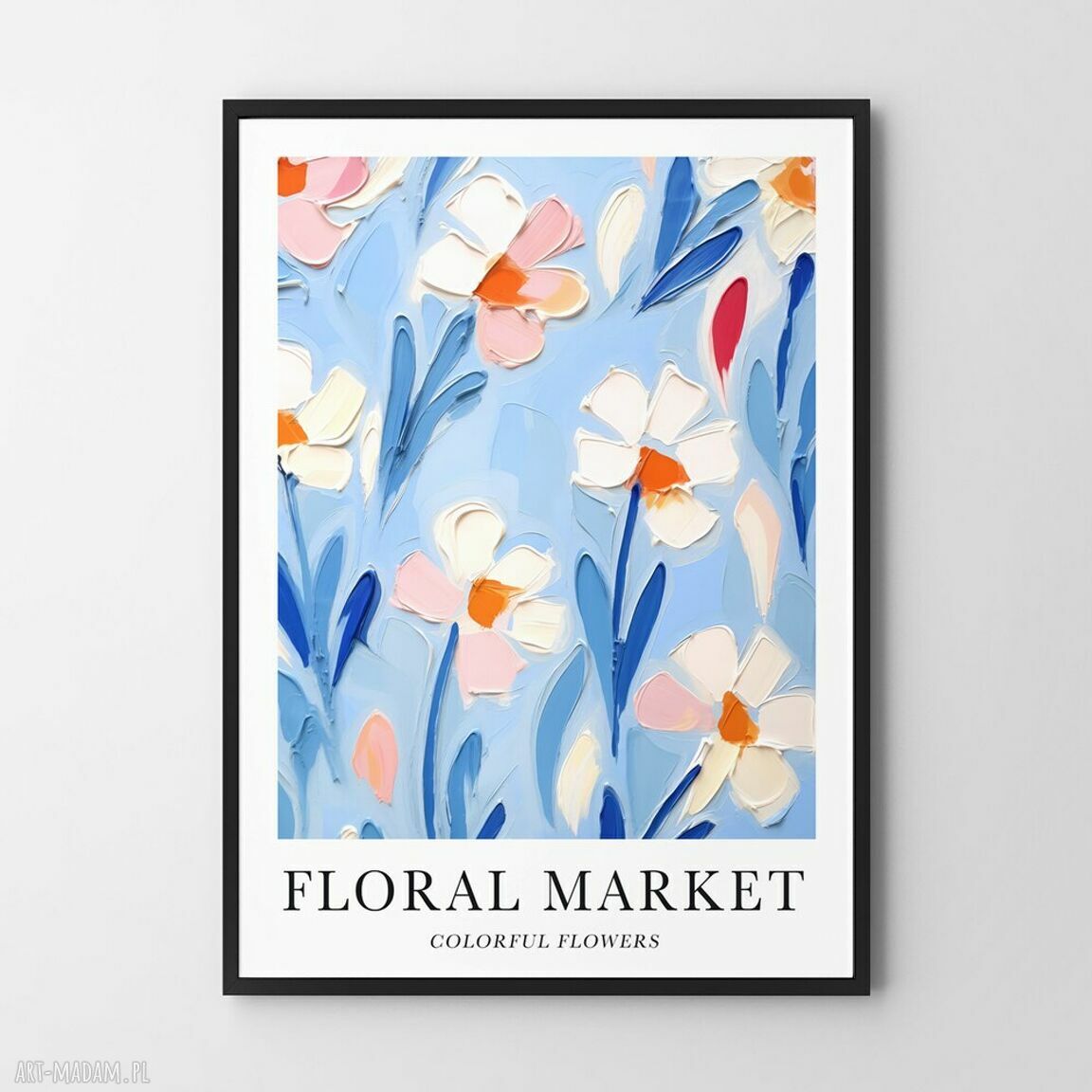 Kolorowy plakat Kwiaty - format 61x91 cm