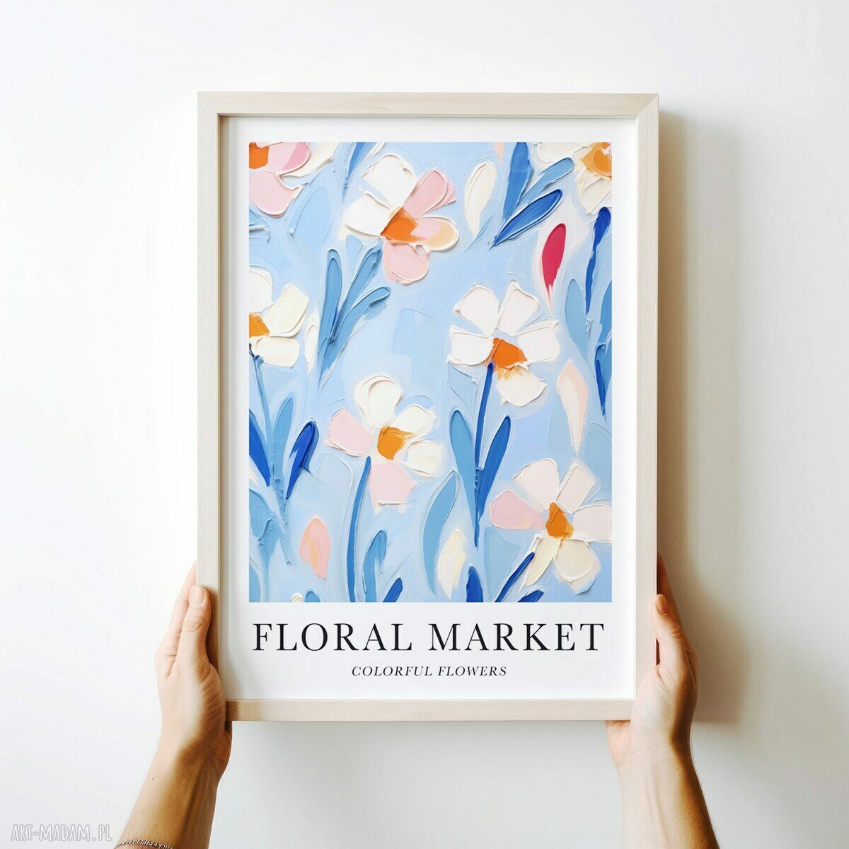 Kolorowy plakat Kwiaty 30x40 cm - Hogstudio