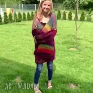 sweter boho multikolor