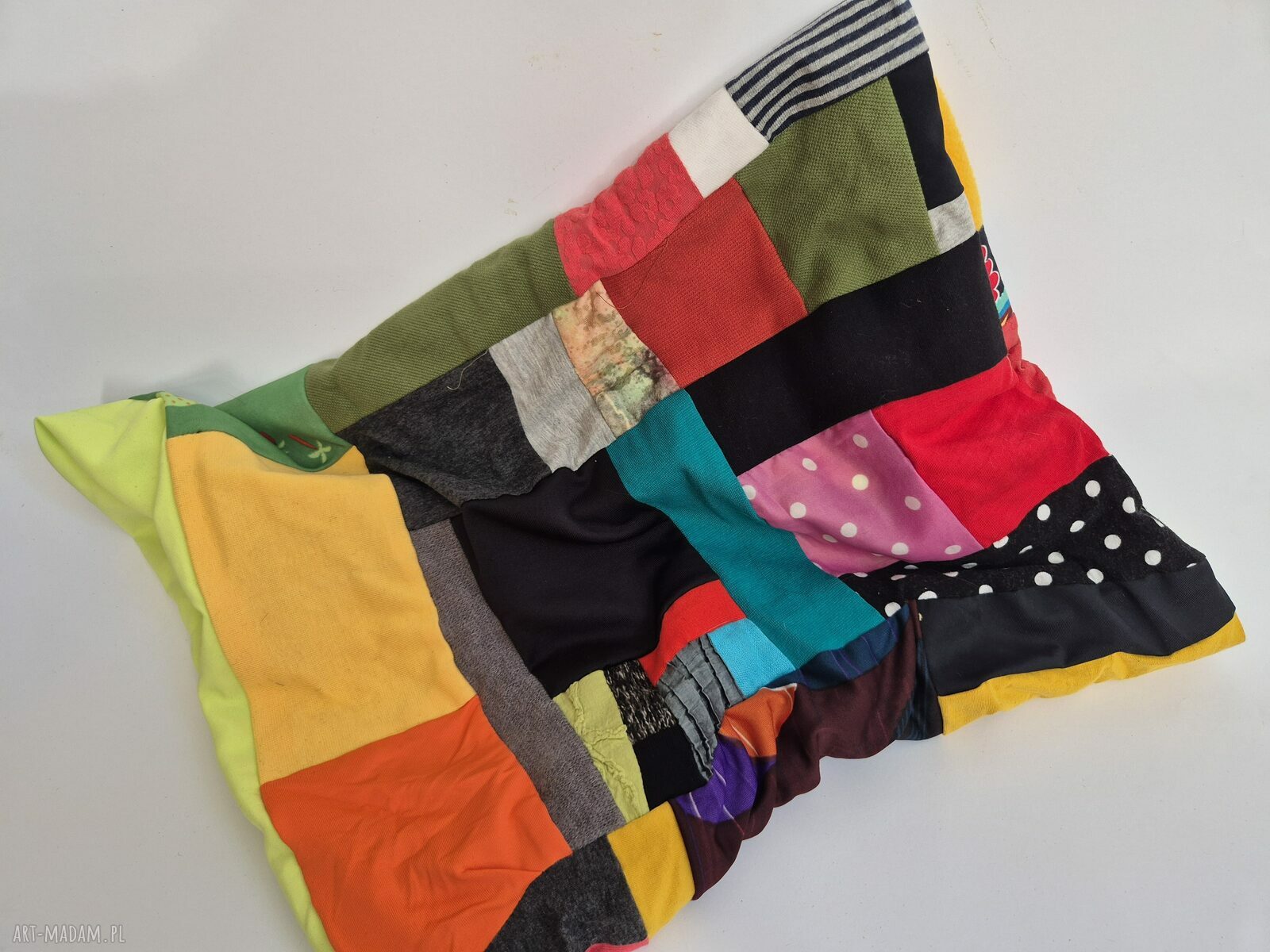 Komin miękki patchworkowy kolorowy Box A1 - oversize etno boho (handmade)