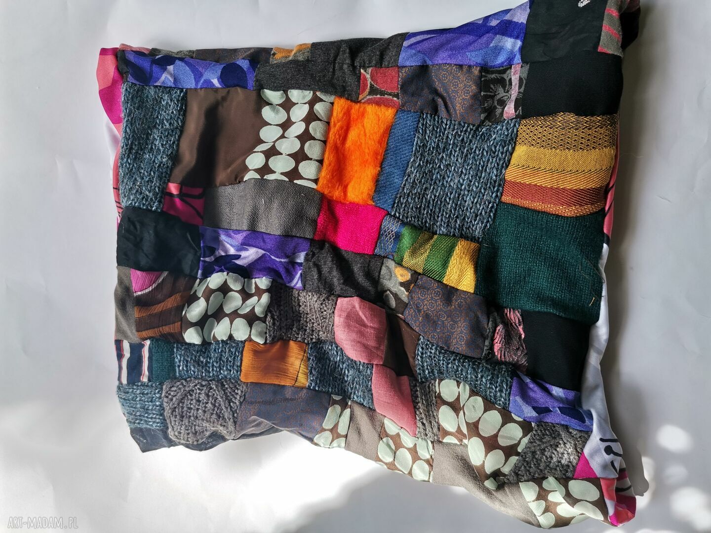 Komin patchworkowy wiosenny Boho Folk Frida - rozmiar uniwersalny