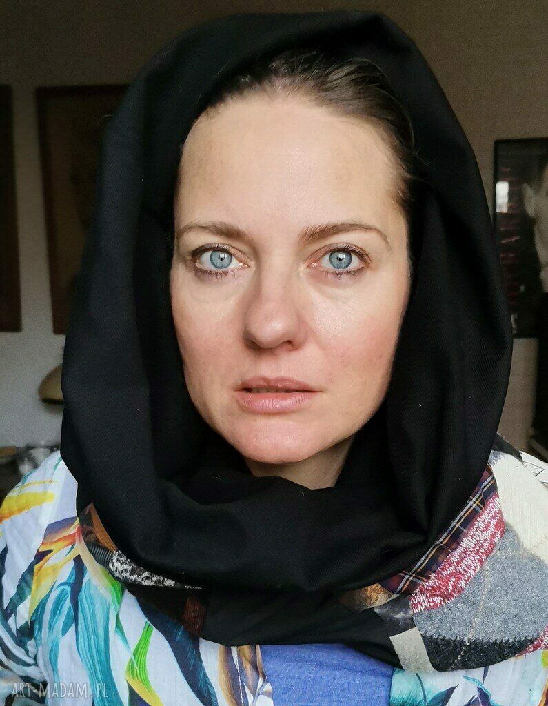 Komin patchworkowy boho - kolorowy, miękki i ciepły na podszewce (rozmiar uniwersalny)