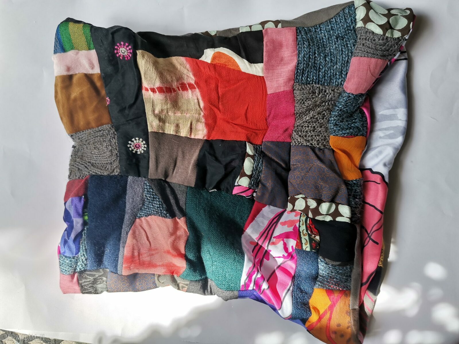 Komin patchworkowy wiosenny Boho Folk Frida - rozmiar uniwersalny