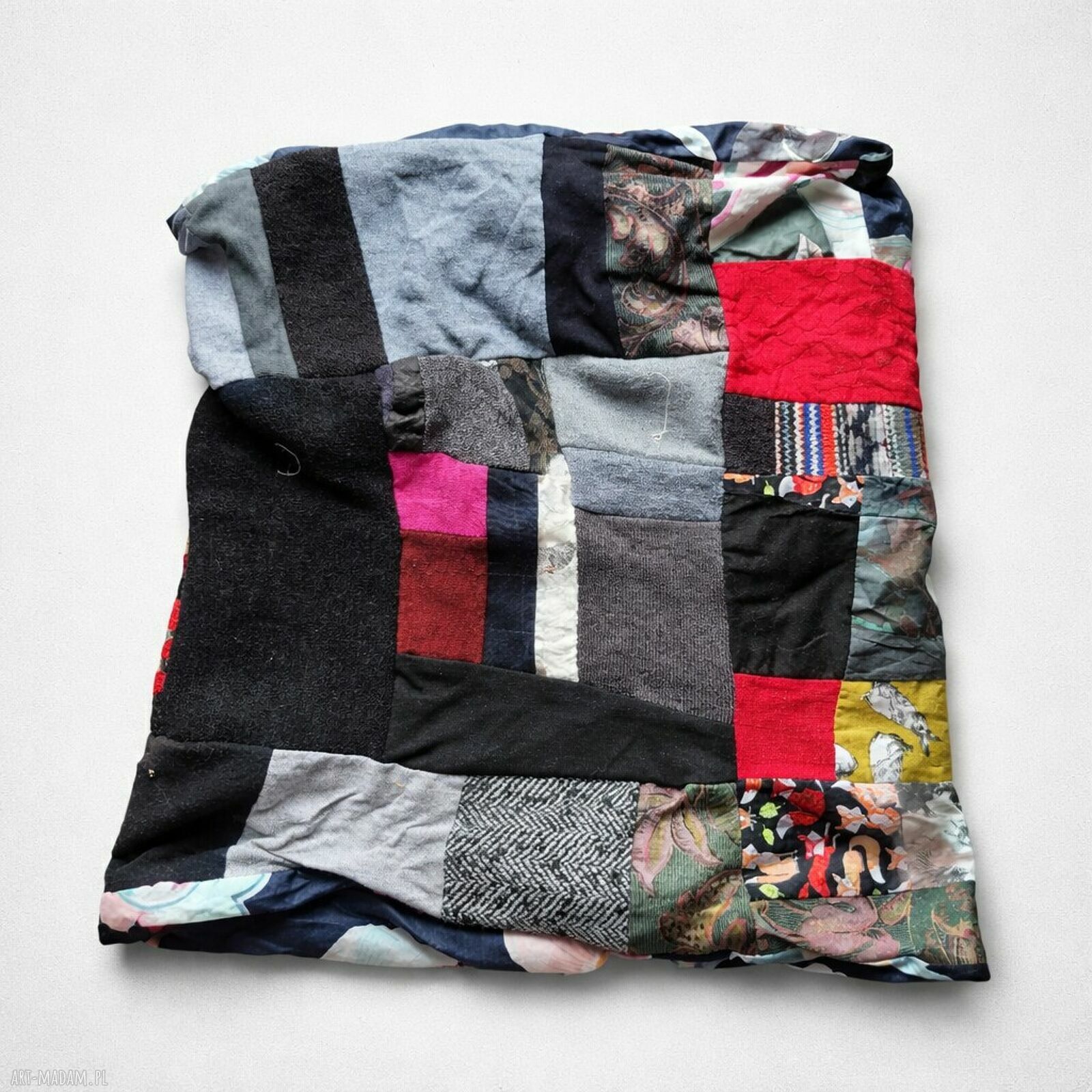 Kolorowy komin damski handmade - rozmiar uniwersalny
