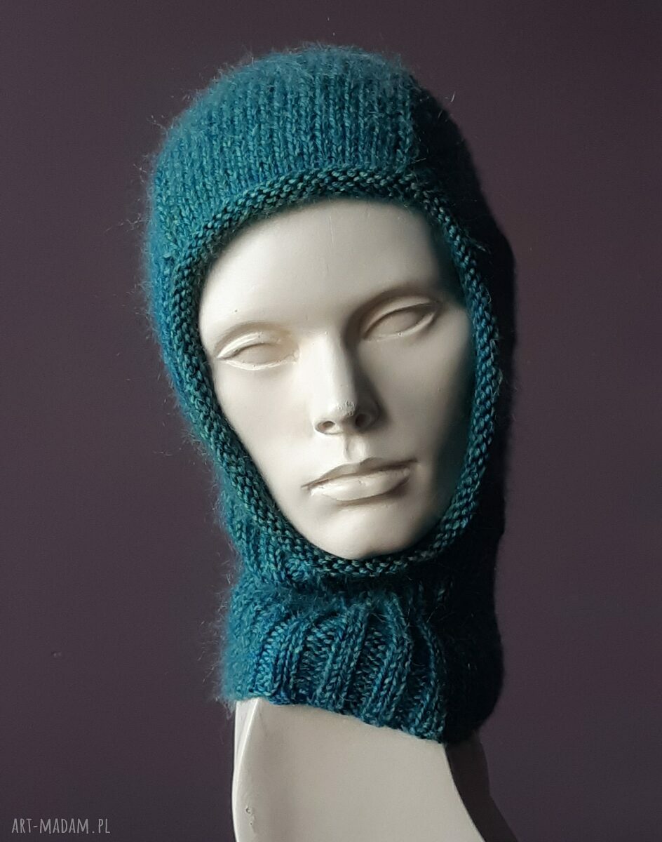 Kominiarka 100% merino Malabrigo szmaragdowa dla Bianki - rezerwacja