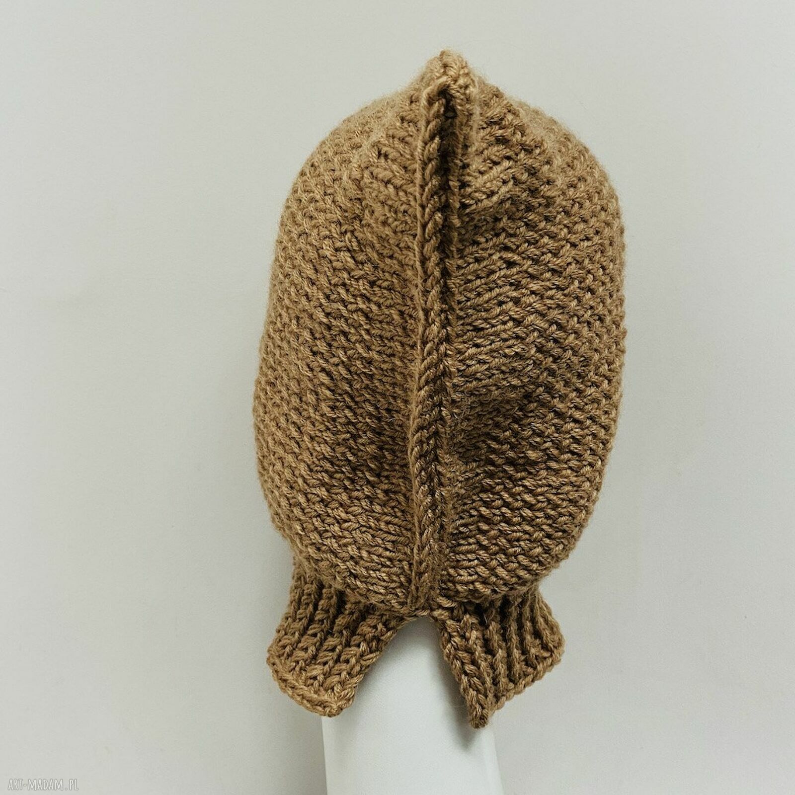 Balaclava kominiarka kaptur zamiast czapki z wełną merino