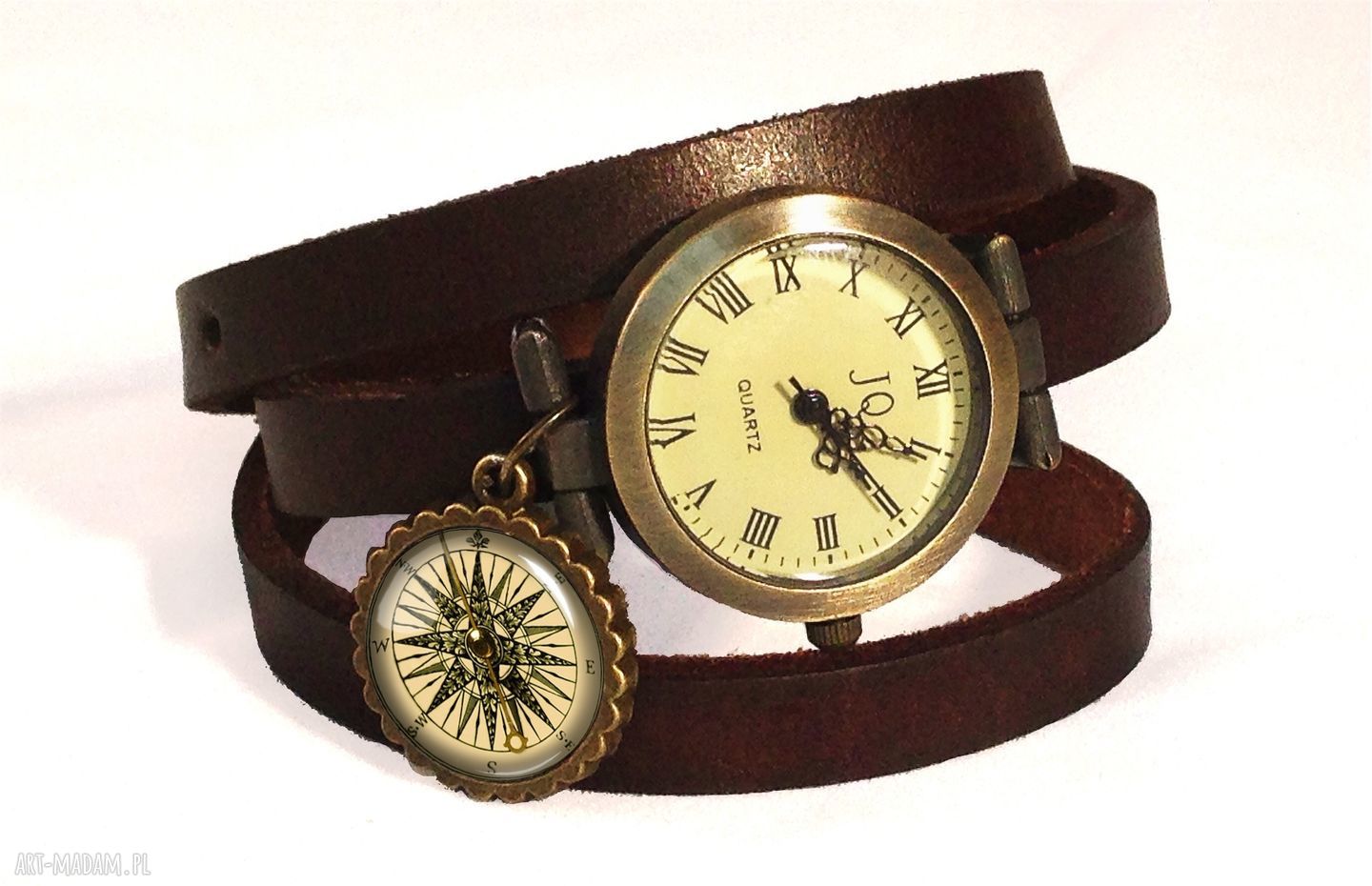 naszyjniki: Kompas Medalion z łańcuszkiem Hand Made