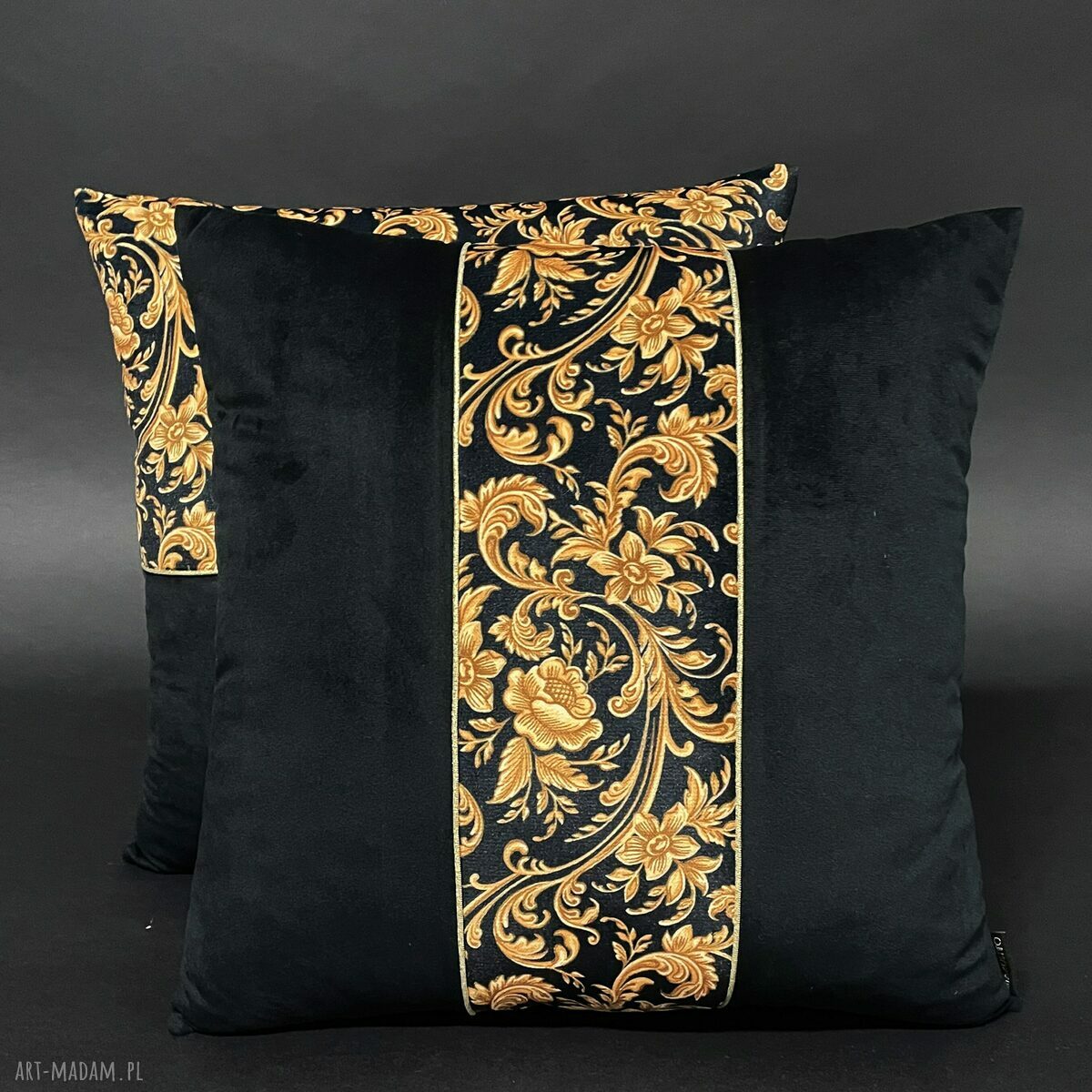 Komplet 2 poduszek dekoracyjnych z weluru - Ornament 45x45 Majunto