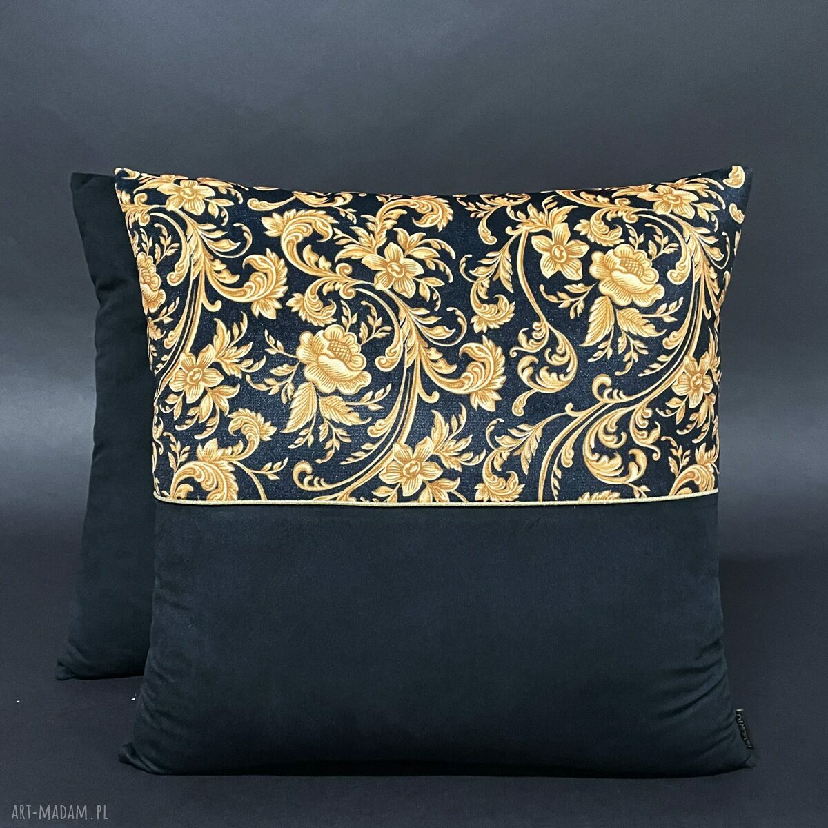 Komplet 2 poduszek dekoracyjnych z weluru - Ornament 45x45 Majunto