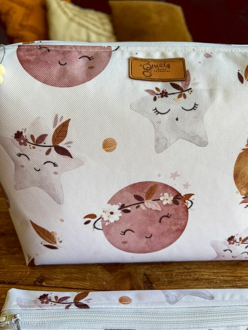 Komplet 3 kosmetyczek Boho Noc - wodoodporny zestaw S/M/L