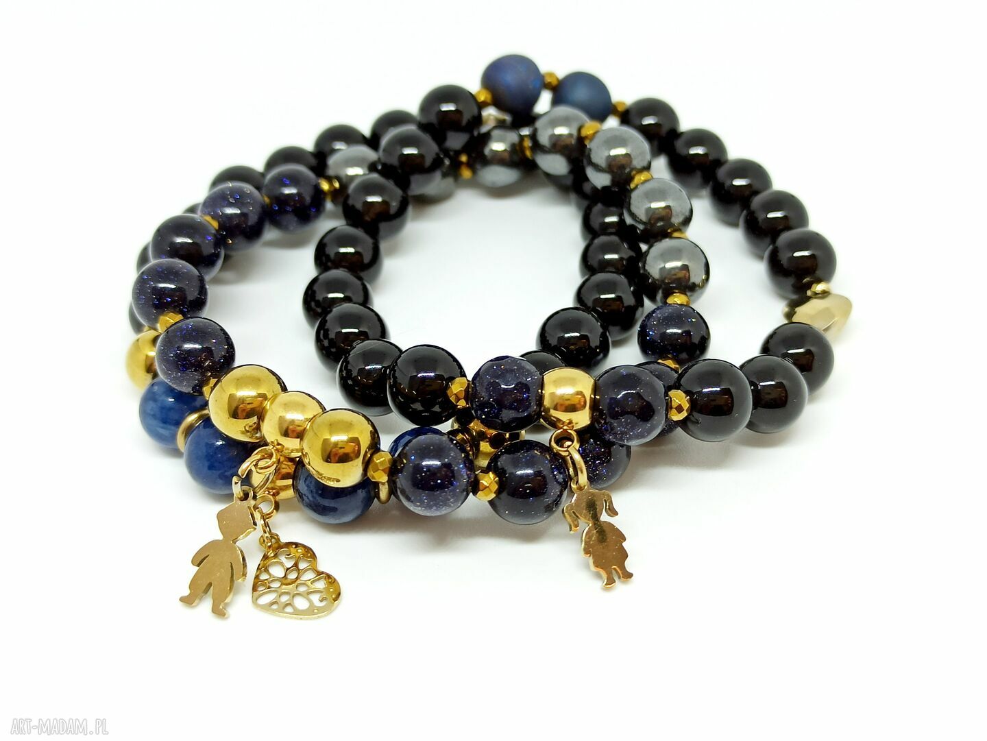 Boy & Girl - komplet bransoletek z kamieni naturalnych
