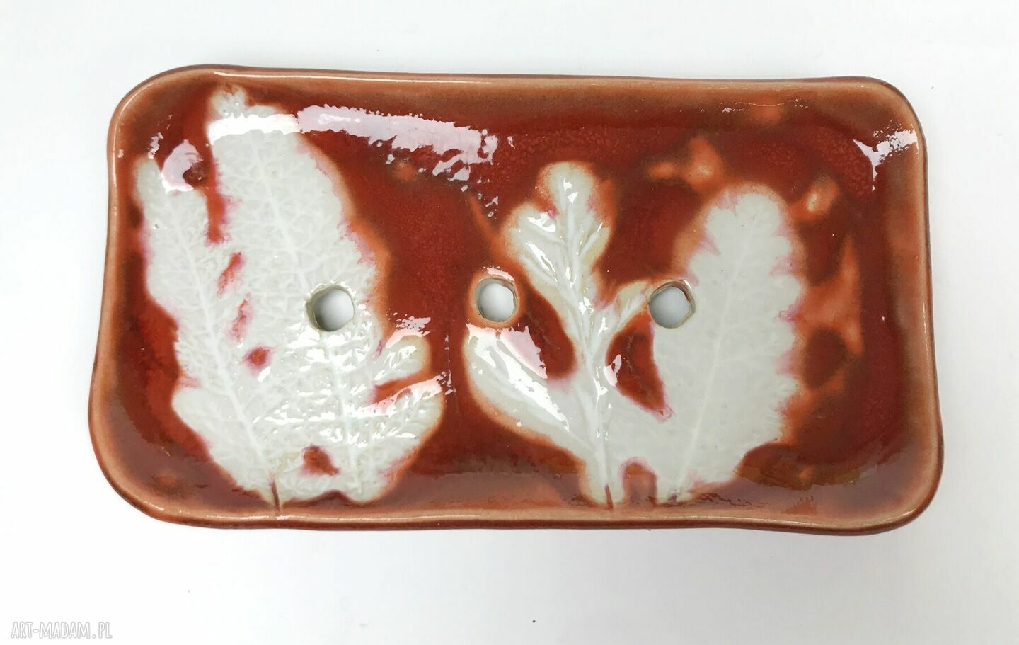 Ceramiczny komplet łazienkowy 'Kasztanka' - ręcznie robiony zestaw