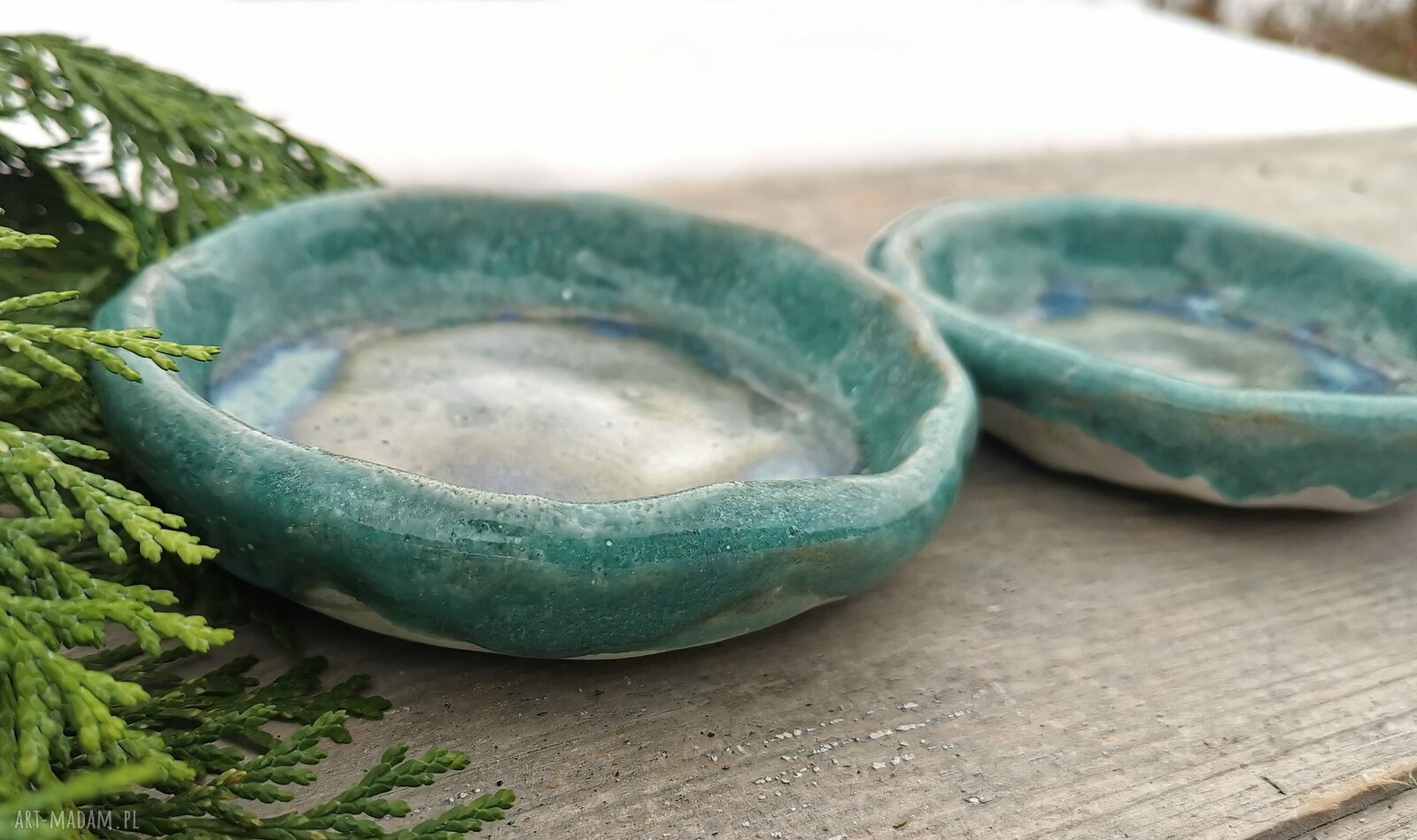 Komplet ceramicznych miseczek Shiraja (c420) - kamionka handmade do dipów i małych przekąsek