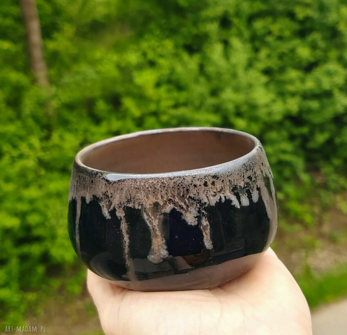 Komplet ceramicznych misek (c491) - ręcznie toczona kamionka na prezent