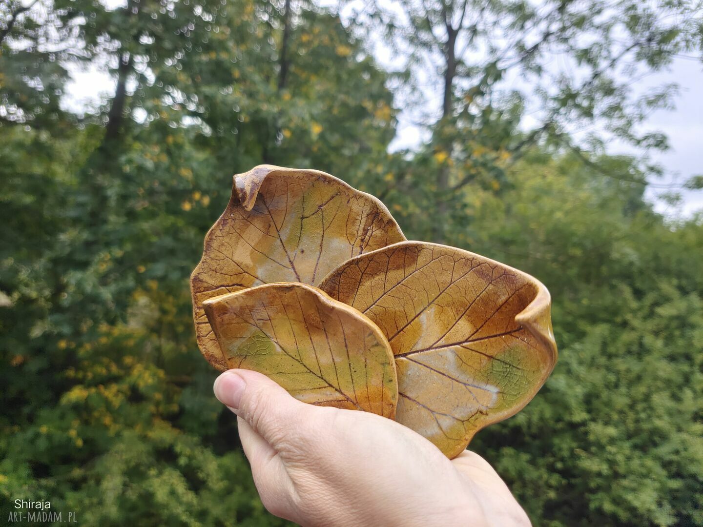 Podstawka na biżuterię - komplet ceramicznych listęków