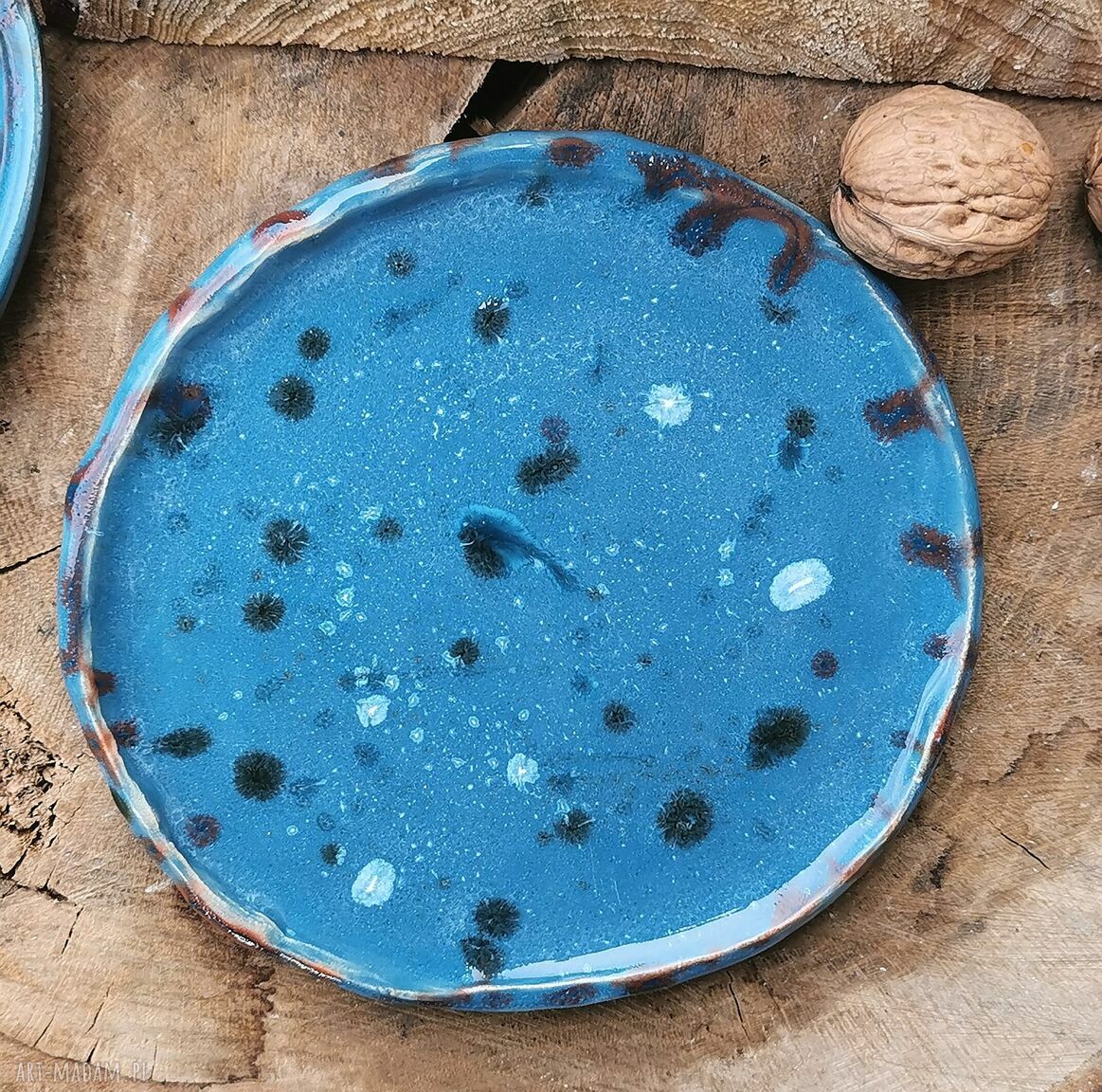 Komplet ceramicznych talerzyków deserowych Shiraja Palo Santo (c187)