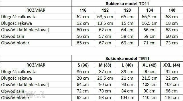 Komplet dla mamy i córki Tessita - szara sukienka z falbanką